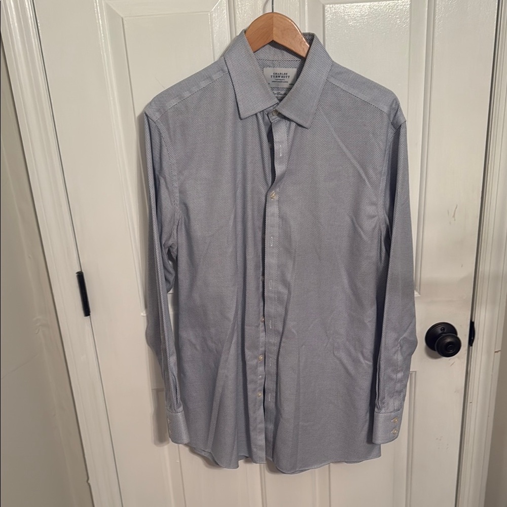 Charles Tyrwhitt Blue Dress Shirt Classic Design
